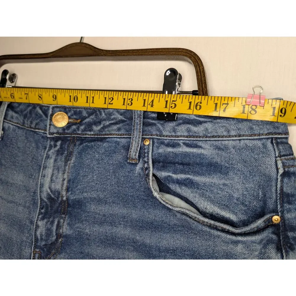 Kut from the Kloth Denim Cutoff Shorts Classic 5-Pocket Jean Shorts Blue Sz 16